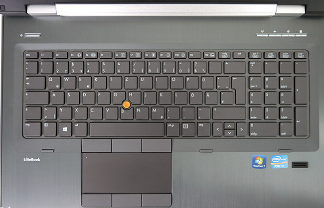 کیبورد و تاچ پد HP EliteBook 8760w